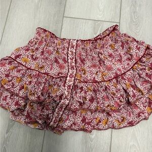 Poupette St. Barth Pink Bubble Mini Skirt
